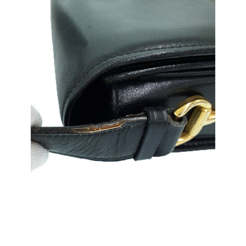 Celine Carriage Buckle Leather Shoulder Bag - Picture 4 of 9